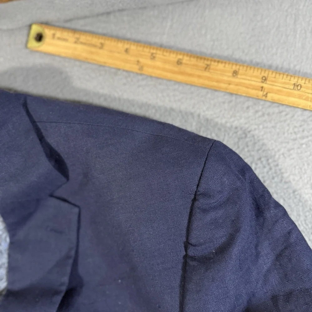 Lauren‎ Ralph Lauren Neat Blue Ultraflex Blazer Suit Jacket 46L $350 NWT